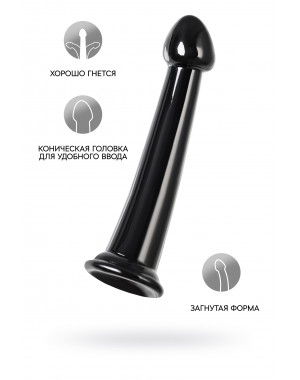 Нереалистичный фаллоимитатор jelly dildo черный 18 см