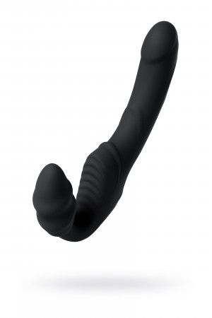 Безремневой страпон toyfa black&red чёрный 35 см