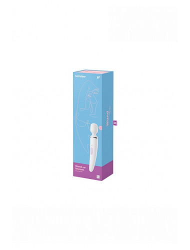 Нереалистичный вибратор satisfyer woman wand 10 режимов белый (блистер) 34 см