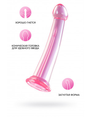 Нереалистичный фаллоимитатор jelly dildo розовый 22 см