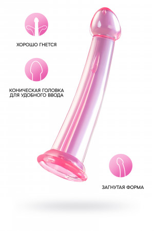Нереалистичный фаллоимитатор jelly dildo розовый 22 см